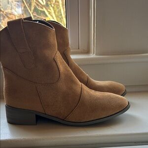 Stylish Tan Ankle Booties